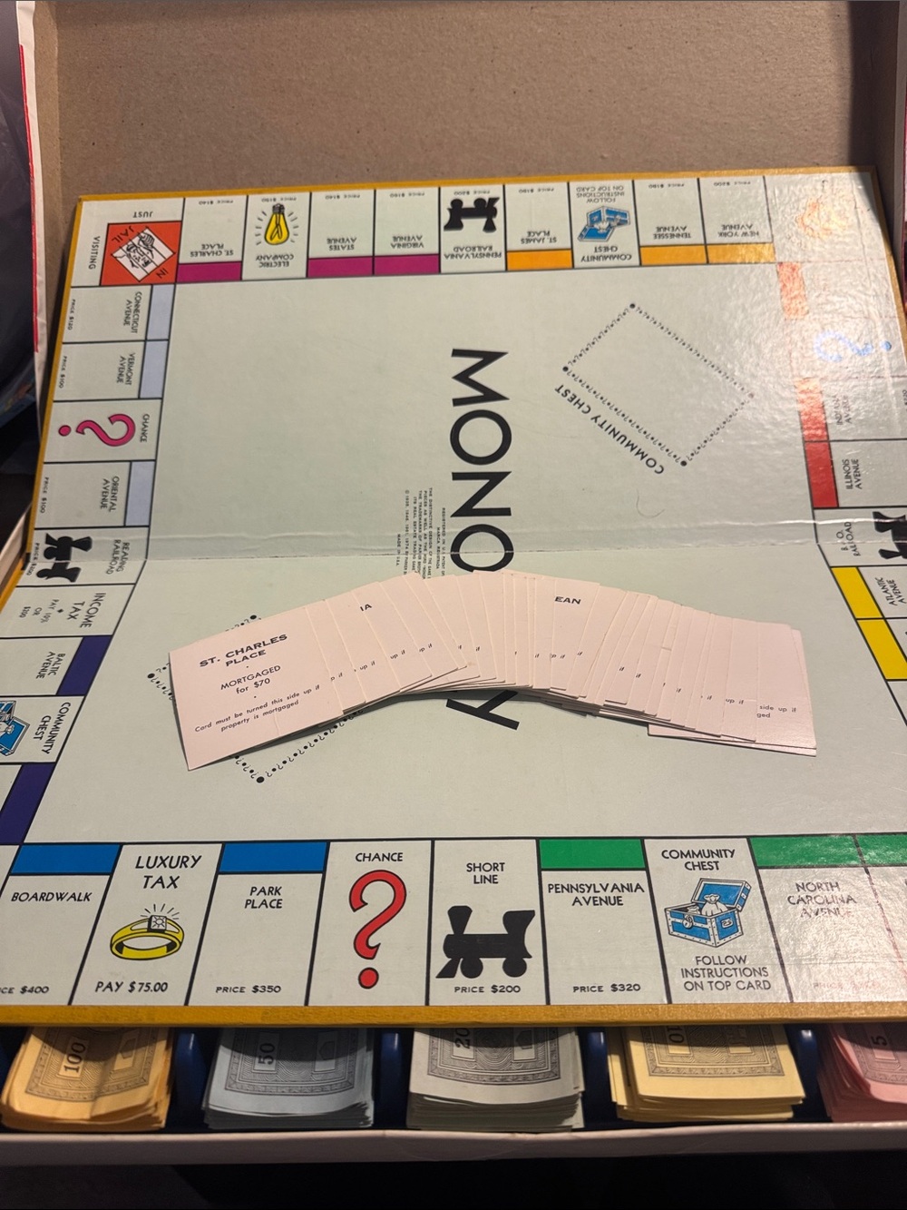 Vintage MONOPOLY 40th Anniversary Edition Classic 1974 Parker Brothers No.11